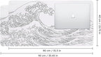 iCasso White Mouse Pad, Extended Gaming Mouse Pad, Large Stable Rubber Base - Image 2