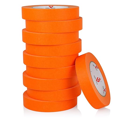 BOMEI PACK Orange Painters Tape 1 Inch by BOMEIPACK