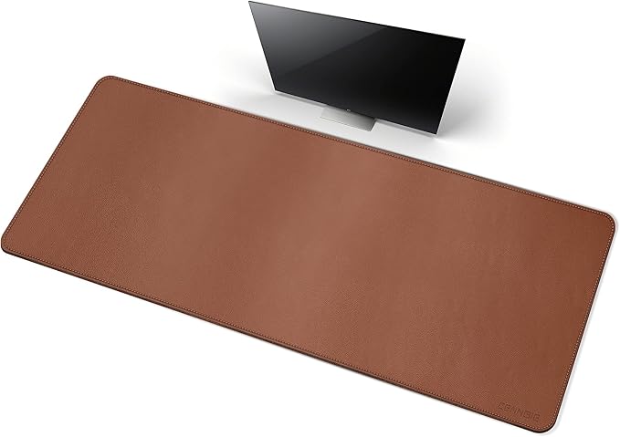 CENNBIE Leather Desk Mat 39.3"x19.6", Extra Large Desk pad, Large Office by CENNBIE