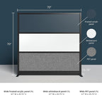 Stand Up Desk Store Workflow Modular Wall | 70'' x 70'' Wall | Expandable - Image 5