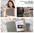 Ospelelf Vintage Hardcover 3 Ring 1 inch Leather Binder, Professional Binders - Image 5