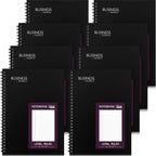 Resurhang 8 Pack Wirebound Business Notebook Legal Ruled Spiral Notebook 8-1/2"