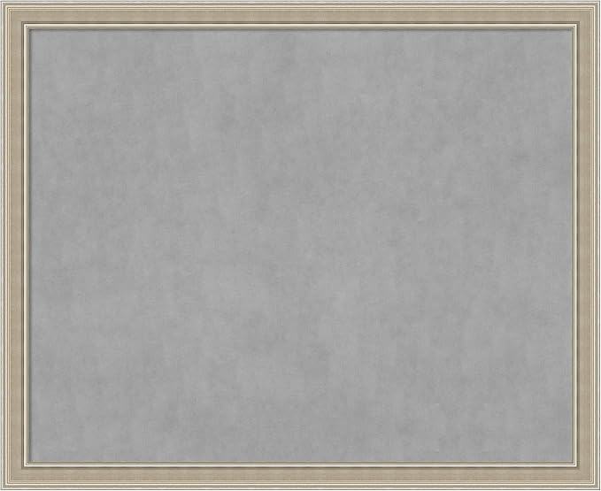 Amanti Art Silver Framed Magnetic Board 36x44 X-Large Vision Board by AmantiArt