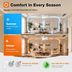 addlon 32 inch white low profile ceiling fans showing dimensions