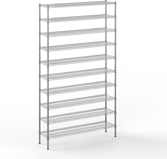 Regal Altair 14" Deep x 54" Wide x 96" Height Wire Shelving Kit | 10-Tier | NSF by Regal+Altair
