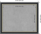 Amanti Art Black Framed Magnetic Board 19x23 Small Vision Board - Image 3
