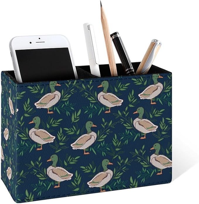 Famame Cute Farm Animal Mallard Duck Pencil Holder by Famame