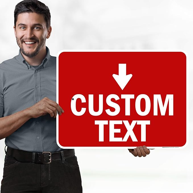 Custom Arrow, Custom Directional Sign, Down Arrow, 18x24 Inches, Rust Free .063 - Image 2