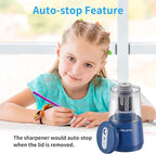 JARLINK Electric Pencil Sharpener, Heavy-Duty Helical Blade to Fast Sharpen - Image 9