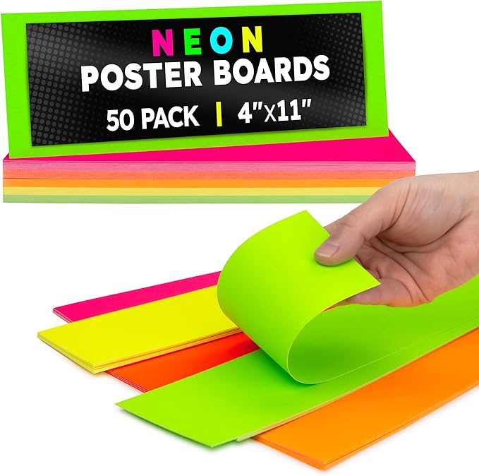 Hygloss Small Poster Board 4x11 by HyglossProductsInc