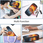 American Football Ball Themed Pencil Case Big Capacity Storage Pencil Pouch - Image 8