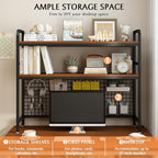 IOTXY 2-Tier Desktop Hutch Bookshelf - Image 4