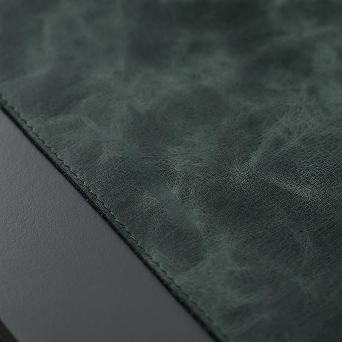 TORONATA Jersey Genuine Calfskin Leather Desk Pad, Office Desk Mat - Image 4