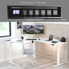 VIVO Electric Corner 75 x 63 inch L-Shaped Standing Desk, Memory Height - Image 5