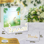 DIWNELEM Wedding Card Box with Lock&Light Large Letter Envelope Box Wedding - Image 2