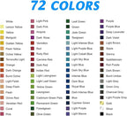H & B 72 Colored Pencils Set, Art Pencil Kit - Image 4