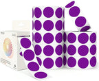 Purple 1 Inch Round Color Coding Dot Labels, 10 Rolls 10000 Dot Stickers in by Unknown