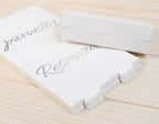 20 Pack Modern White Reserved Table Sign - Image 5