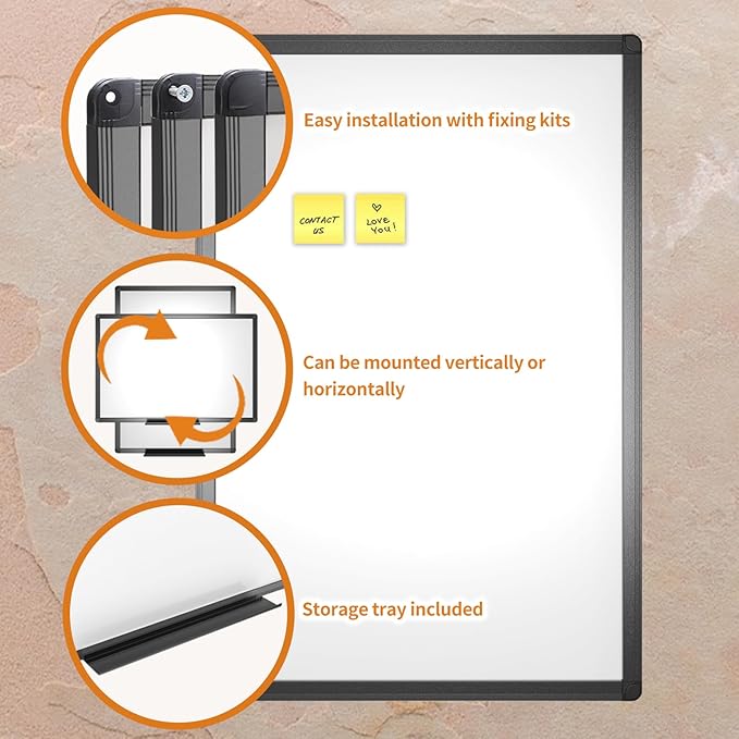 VIZ-PRO Magnetic Whiteboard/Dry Erase Board - Image 4