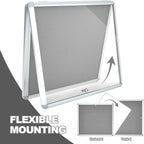 Geetery 26 x 28 Inch Enclosed Fabric Bulletin Board Tamperproof Lockable - Image 4