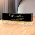 Custom Name Plate for Desk, Desk Name Plate Personalized, Office Decor for by SalaGraphics