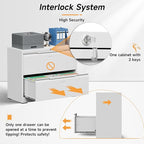 Bestoo 2-Drawer Lateral File Cabinet - Image 6