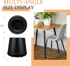 1/4" Round Rubber Furniture Leg Tips Caps, 8 Pack Black Extra Small Furniture - Image 2