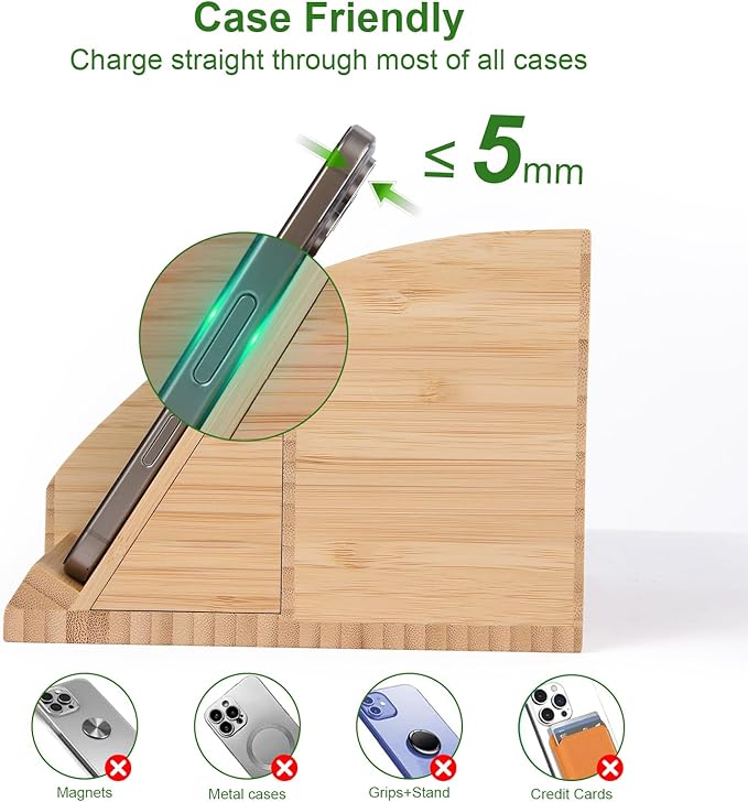 Bamboo Pen Holder for Desk & Nightstand Organizer - Image 9