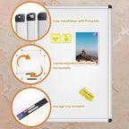 VIZ-PRO Magnetic Dry Erase Board, 36 X 24 Inches - Image 4