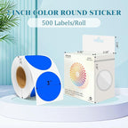 2 Inch Round Color Coding Labels - Image 2