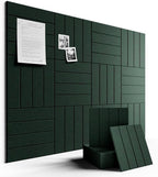 Fluxynara Large Felt Bulletin Board 48" x 36" Cork Board Alternative-12 Pack by FLUXYNARA