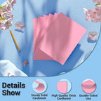 Cardstock 8.5 x 11, Thick Printer Paper 75 lb/200 gsm, 40 Sheets Card Stock Pink - Image 3