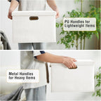 Roobyl 17" Large Collapsible Storage Bins - Image 4