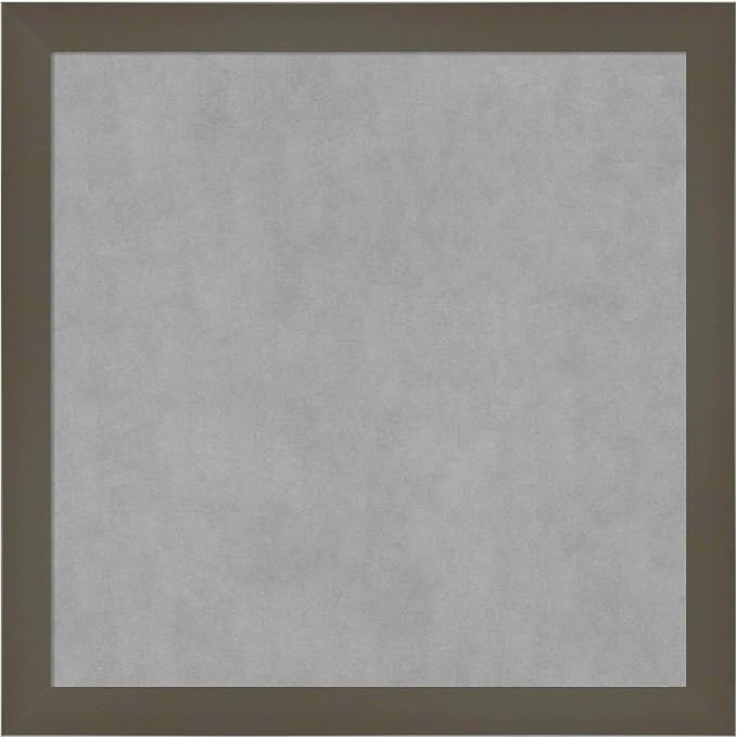 Amanti Art Grey Framed Magnetic Board 13x13 X-Small Vision Board by AmantiArt