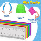 32 Pack Clear Plastic Ruler 12 Inch, Rulers Bulk - Image 3