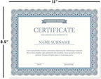 Elite Blue & White Parchment Certificate Papers - Image 2