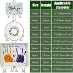 LonlyEagle 6 Pack 9 Inch Clear Plastic Easels or Stand/Plate Holders to Display - Image 2