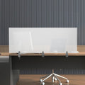 Desk Divider for Students and Desk Privacy Panel, Frosted Acrylic Plexiglass by Unknown