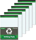 KAISA Graph Paper Legal Pads Writing Pads Recycled Paper 8.5"x11.75" Quad Ruled by KAISA