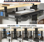 OUKMIC Large Height Adjustable Keyboard Tray - Image 4