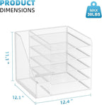 Marbrasse Desk Organizers and Accessories, 5-Tier Paper Letter Tray Organizer - Image 6