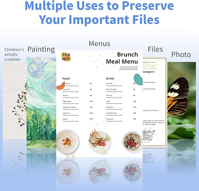 Thermal Laminating Pouches, FungLam Clear Laminating Sheets, 3 Mil Thickness - Image 5