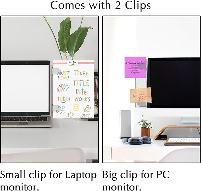 Keenjorika 2PCS Multifunctionnal Monitor Documents Holder, Desktop Message Board - Image 4