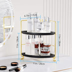 FSyueyun 2-Tier Corner Bathroom Counter Organizer, Tool-Less Installation - Image 6