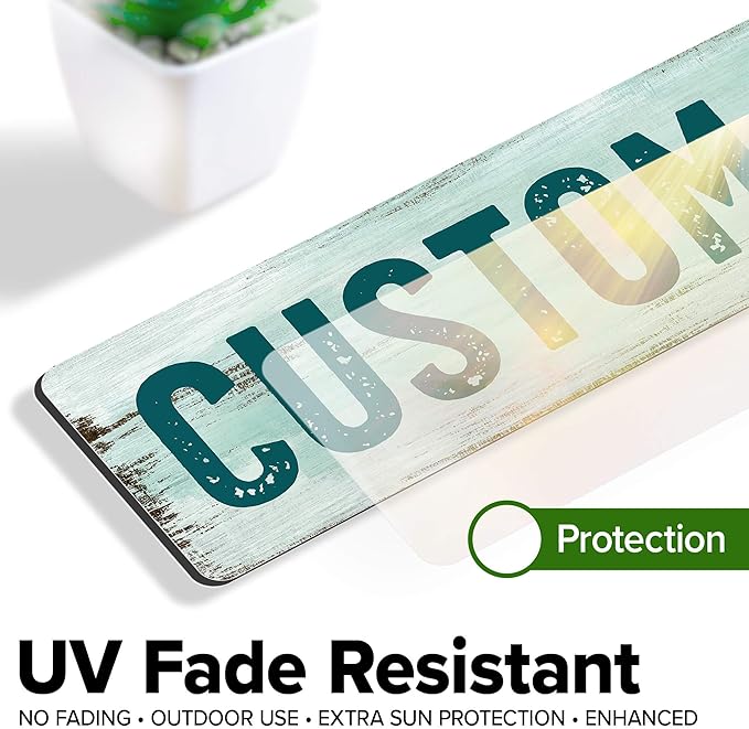 Custom Sign, Custom Street Sign, 11 Font Colors, 13 Font Styles, 4 Hole Options - Image 5
