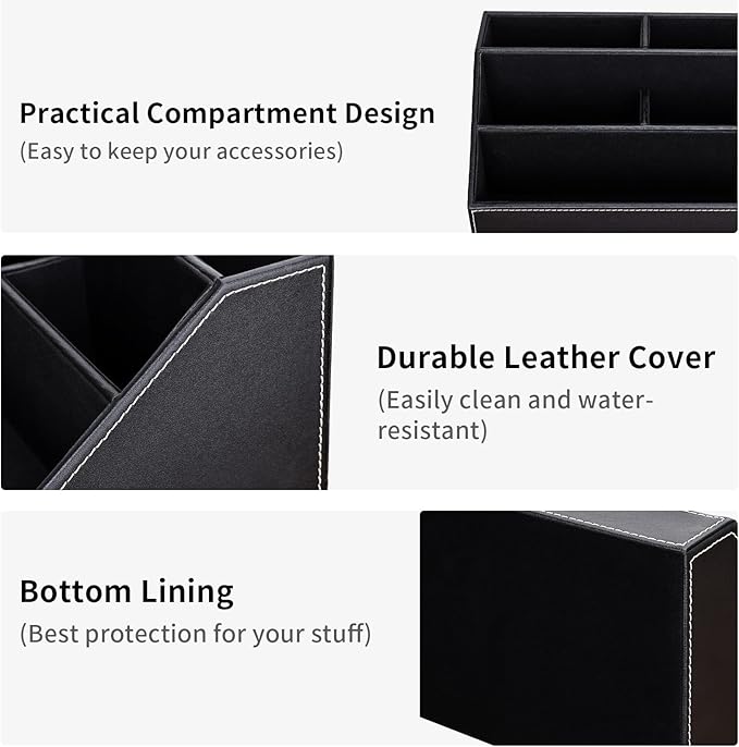 KINGFOM Pu Leather Desk Organizer - Image 8