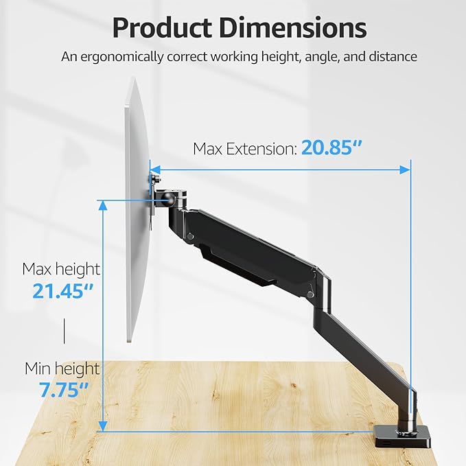 MOUNTUP Single Monitor Mount - Image 5