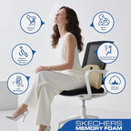 Skechers Lumbar Support Pillow for Office Chair, Memory Foam Lumbar Pillow - Image 7