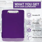 Sooez Clipboard with Storage, High Capacity Nursing Clip Board 8.5 x 11 with - Image 4