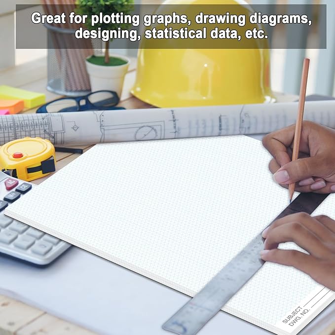 2 Pack 100 Sheets 11" x 17" Isometric Graph Paper Pad Landscape - Image 6